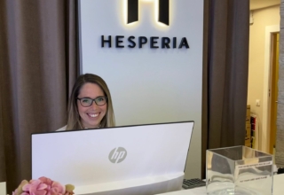 Eva contratada en el Hotel Hesperia Barcelona Sant Just